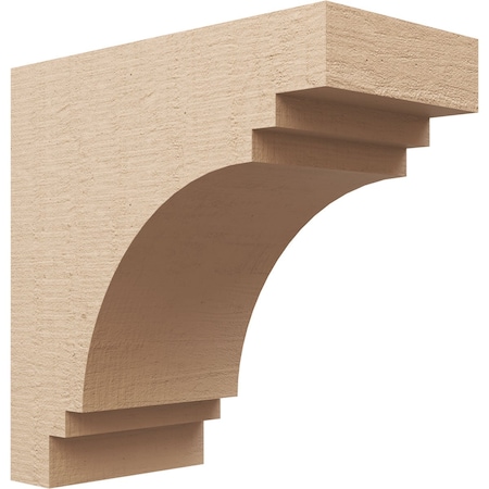 Ekena Millwork 10"W x 20"D x 20"H Classic Pescadero Rough Cedar Woodgrain TimberThane Corbel, Primed Tan CORUR10X20X20PECRCPR